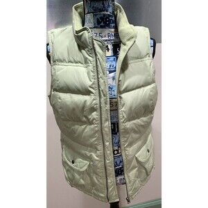 Ann Taylor Loft Women's Down Fleece Lined Vest Mock Collar Size M EXCELLENT